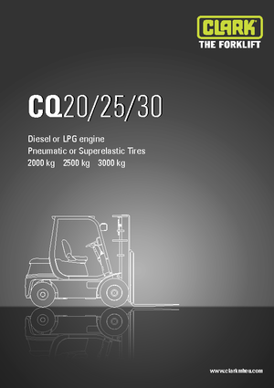 डीजल फोर्कलिफ्ट Clark CQ 25