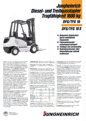 डीजल फोर्कलिफ्ट Jungheinrich DFG 16