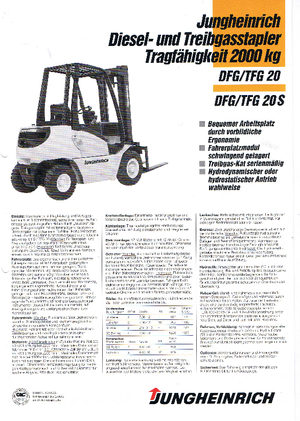 डीजल फोर्कलिफ्ट Jungheinrich DFG 20