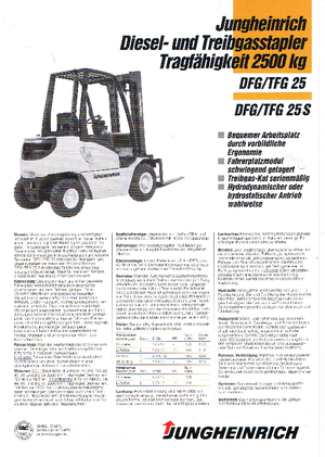 डीजल फोर्कलिफ्ट Jungheinrich DFG 25