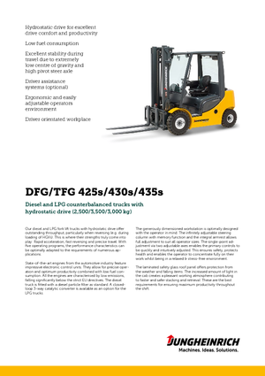 डीजल फोर्कलिफ्ट Jungheinrich DFG 430s