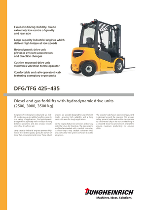 डीजल फोर्कलिफ्ट Jungheinrich DFG 425