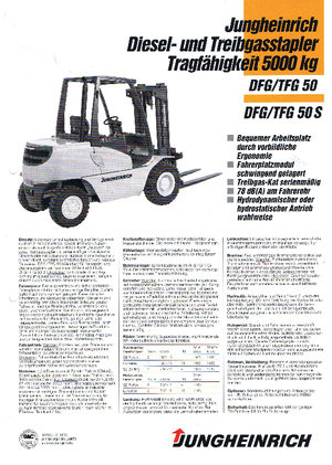 डीजल फोर्कलिफ्ट Jungheinrich DFG 50(110HB)