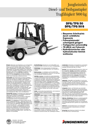 डीजल फोर्कलिफ्ट Jungheinrich DFG 50 CK