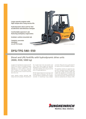 डीजल फोर्कलिफ्ट Jungheinrich DFG 540