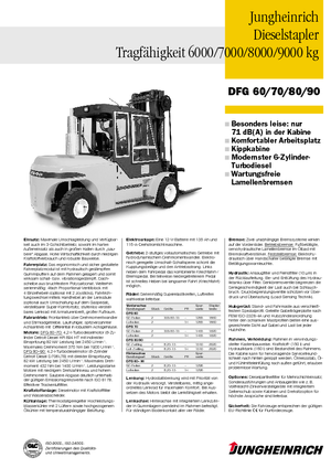 डीजल फोर्कलिफ्ट Jungheinrich DFG 70