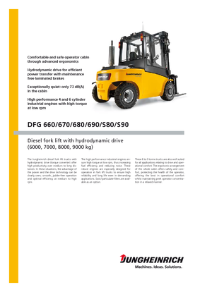 डीजल फोर्कलिफ्ट Jungheinrich DFG S90