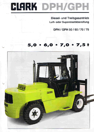 डीजल फोर्कलिफ्ट Clark DPH 60