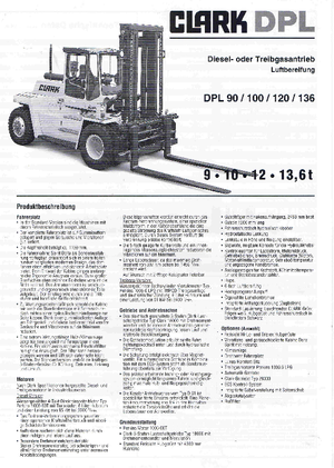 डीजल फोर्कलिफ्ट Clark DPL 120