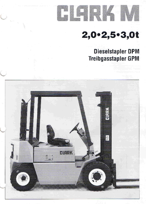 डीजल फोर्कलिफ्ट Clark DPM 25