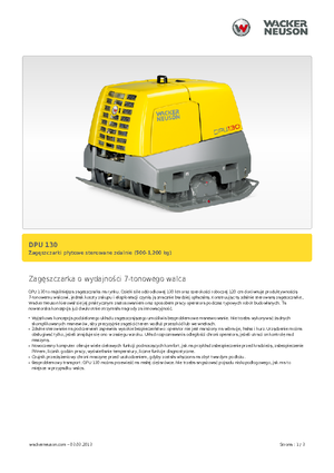 रिवर्सिबल वाइब्रेटरी प्लेट कॉम्पेक्टर Wacker Neuson DPU130Le
