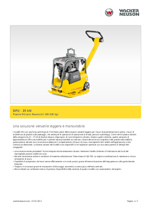 रिवर्सिबल वाइब्रेटरी प्लेट कॉम्पेक्टर Wacker Neuson DPU 2560H