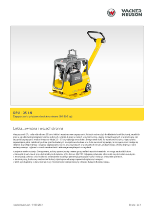 रिवर्सिबल वाइब्रेटरी प्लेट कॉम्पेक्टर Wacker Neuson DPU 2560H