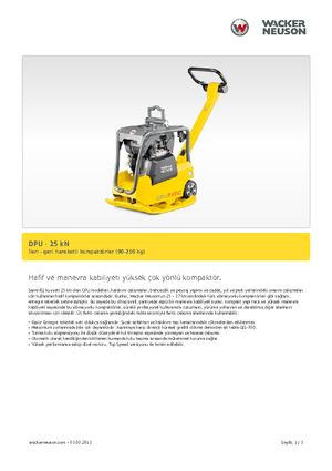रिवर्सिबल वाइब्रेटरी प्लेट कॉम्पेक्टर Wacker Neuson DPU 2560H
