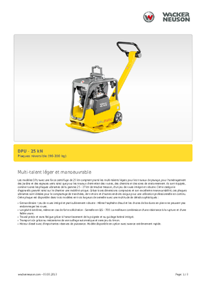 रिवर्सिबल वाइब्रेटरी प्लेट कॉम्पेक्टर Wacker Neuson DPU 2560H