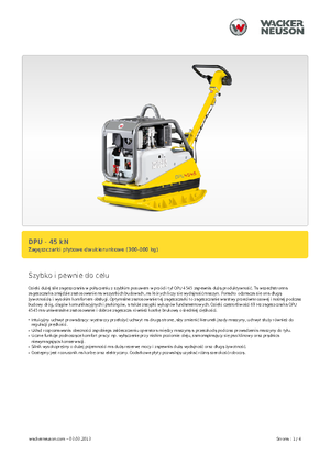 रिवर्सिबल वाइब्रेटरी प्लेट कॉम्पेक्टर Wacker Neuson DPU 4545 H