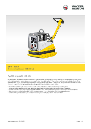 रिवर्सिबल वाइब्रेटरी प्लेट कॉम्पेक्टर Wacker Neuson DPU 4545 H
