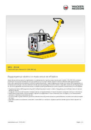 रिवर्सिबल वाइब्रेटरी प्लेट कॉम्पेक्टर Wacker Neuson DPU 4545 H
