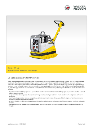 रिवर्सिबल वाइब्रेटरी प्लेट कॉम्पेक्टर Wacker Neuson DPU5545H