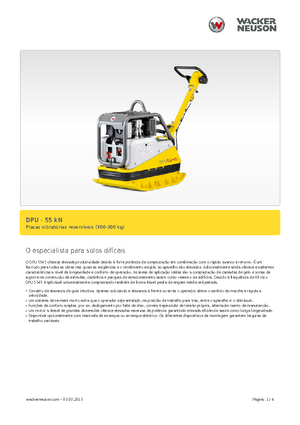 रिवर्सिबल वाइब्रेटरी प्लेट कॉम्पेक्टर Wacker Neuson DPU5545H