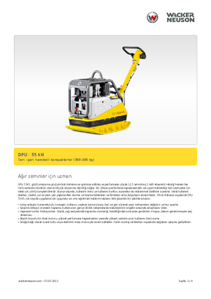 रिवर्सिबल वाइब्रेटरी प्लेट कॉम्पेक्टर Wacker Neuson DPU5545He ap