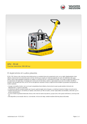 रिवर्सिबल वाइब्रेटरी प्लेट कॉम्पेक्टर Wacker Neuson DPU5545H