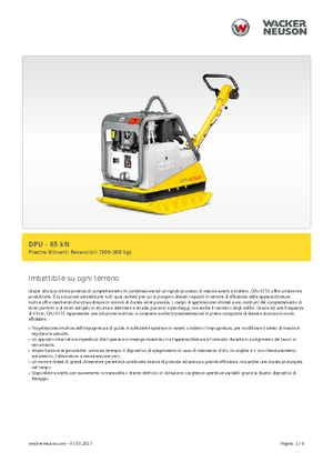 रिवर्सिबल वाइब्रेटरी प्लेट कॉम्पेक्टर Wacker Neuson DPU6555H