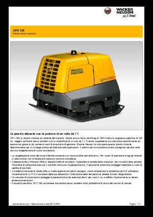 रिवर्सिबल वाइब्रेटरी प्लेट कॉम्पेक्टर Wacker Neuson DPU 130 r
