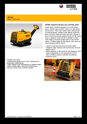 रिवर्सिबल वाइब्रेटरी प्लेट कॉम्पेक्टर Wacker Neuson DPU90 Lem 770