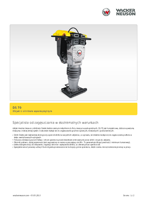 गैसोलीन और डीजल रैमर Wacker DS 70,11