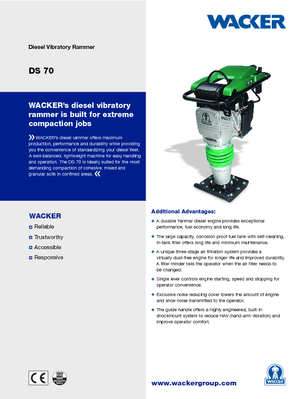 गैसोलीन और डीजल रैमर Wacker Neuson DS 70 13