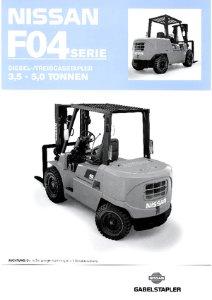 डीजल फोर्कलिफ्ट Nissan F 04 D 45 Q