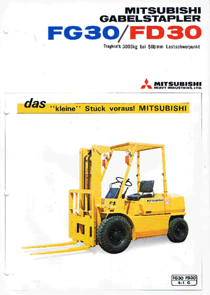 डीजल फोर्कलिफ्ट Mitsubishi FD 30 K