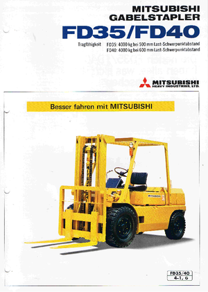 डीजल फोर्कलिफ्ट Mitsubishi FD 35 AT
