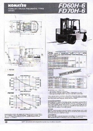 डीजल फोर्कलिफ्ट Komatsu FD 70-6