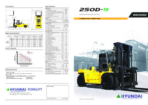 डीजल फोर्कलिफ्ट Hyundai 250D-9