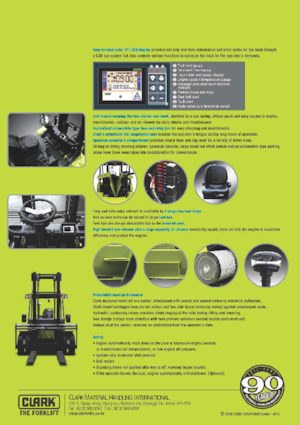 डीजल फोर्कलिफ्ट Clark C 80 D 900