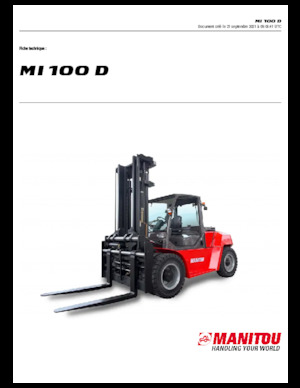 डीजल फोर्कलिफ्ट Manitou MI 100 D