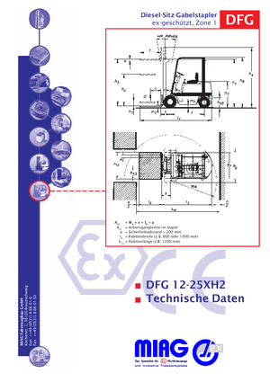 डीजल एक्सप्लोजन प्रूफ फोर्कलिफ्ट Miag DFG 20 XH 2