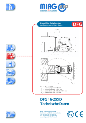 डीजल एक्सप्लोजन प्रूफ फोर्कलिफ्ट Miag DFG 30 XD