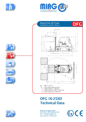 डीजल एक्सप्लोजन प्रूफ फोर्कलिफ्ट Miag DFG 20 XD