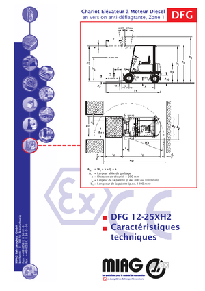 डीजल एक्सप्लोजन प्रूफ फोर्कलिफ्ट Miag DFG 20 XH 2