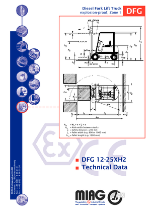 डीजल एक्सप्लोजन प्रूफ फोर्कलिफ्ट Miag DFG 20 XH 2