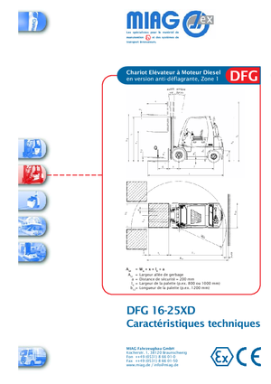 डीजल एक्सप्लोजन प्रूफ फोर्कलिफ्ट Miag DFG 40 XD