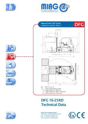 डीजल एक्सप्लोजन प्रूफ फोर्कलिफ्ट Miag DFG 40 XD