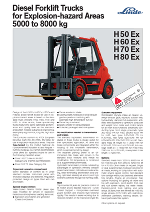डीजल एक्सप्लोजन प्रूफ फोर्कलिफ्ट Linde H 70 EX D