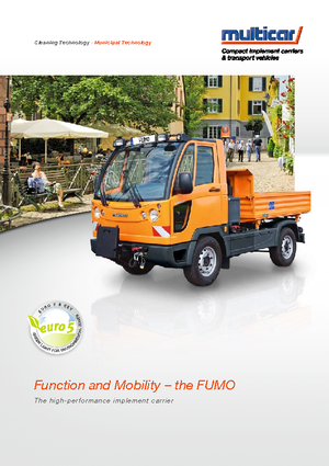 म्यूनिसिपल ट्रैक्टर फ्रंट हिच Multicar FUMO Tipper  Absetzk.