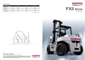 एलपीजी फोर्कलिफ्ट Nissan FX 5-60