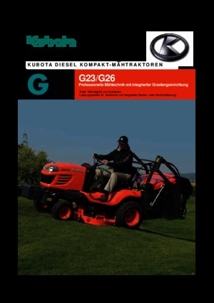 म्यूनिसिपल ट्रैक्टर फ्रंट हिच Kubota G 23 HD