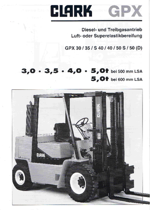 डीजल फोर्कलिफ्ट Clark GPX 40 D